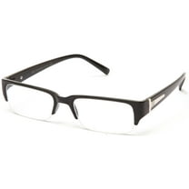 Newbee Fashion - "Aliz" Unisex Clear Lens Sleek Half Frame Slim Temple Fashion Glasses