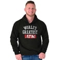 thumbnail image 4 of Funny Worlds Greatest ATM Dad Joke Men's Big & Tall Graphic Hoodie Brisco Brands 2X, 4 of 5