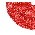 thumbnail image 3 of Adornos navideños, vestido de árbol de peluche con estampado de cinco estrellas rojo, vestido de árbol de Navidad decorativo de felpa rojo oso de fresa Electrónica, 3 of 5