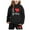 Black, variant on WOYY Toddler Girls Tracksuit Casual Letter Print Hoodie Jogger Pants Set, Sizes 2-3T