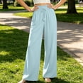 thumbnail image 5 of Sweatpants for Women New Wide Leg Trousers for Women Elastic High Waist Casual Pants with Drawstring Daily Versatile Bottoms Pockets, 5 of 6