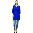 thumbnail image 6 of Phagun Women Tunic Top Short Kurti Elastic Waist Indian Ethnic Blouse, 6 of 7