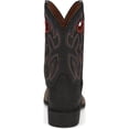 thumbnail image 5 of Justin Men's 11" Bowline Western Boot Broad Square Toe Black 8 EE  US, 5 of 8