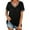 Black, variant on Womens T Shirts Short Sleeve V Neck Loose Casual Summer Tops with Pocket