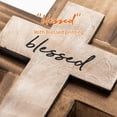 thumbnail image 3 of Cruz de madera para pared, cruz cristiana, cruz espiritual, religiosa, regalo con gancho para colgar en la pared o en la mesa, con bendición para la iglesia, decoración de la habitación del hogar,, 3 of 5