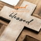 thumbnail image 3 of Cruz de madera para pared, cruz cristiana, cruz espiritual, religiosa, regalo con gancho para colgar en la pared o en la mesa, con bendición para la iglesia, decoración de la habitación del hogar,, 3 of 5