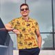 thumbnail image 4 of Balery Brave Cowboys Camisa Polo de Hombre con Estampado, de Manga Corta y Tejido Medio, Camisa Tipo Golf Polo-Small, 4 of 6