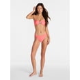 thumbnail image 2 of No Boundaries Cinched Mid Rise Bikini Bottoms, Women's XXS-XXL, 2 of 5