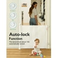 thumbnail image 3 of Momcozy Auto Lock Retractable Baby Gate, Stairs Safety Gate for Baby and Pet, 33" X 55", for Stairs, Doorways, Hallways, 3 of 11