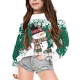 thumbnail image 1 of Chandail en Molleton à Manches Longues Sans Capuche Imprimé Mignon pour Enfants de Noël, 1 of 6