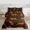 thumbnail image 2 of Castle Fairy Cheetah Wildlife Woodland Animal Queen Bedding Comforter Set, 2 of 8