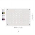 thumbnail image 4 of HLONK A4 Magnetic Monthly Planner Board with 6 Whiteboard Pens - Transparent Acrylic Refrigerator Message Board for Organizing  Goal Setting & Decoration  Includes Colorful Monthly Labels, 4 of 7