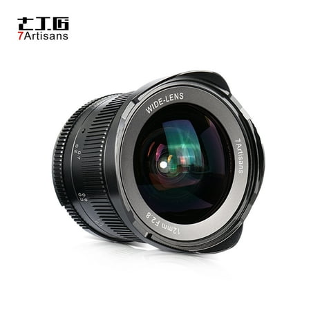 7artisans 12mm f/2.8 Ultra Wide Angle Prime Lens Manual Focus Large Aperture for Canon M1/ M2/ / M5/ M6/ / M100/ M50