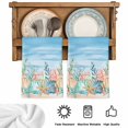 thumbnail image 5 of Summer Nautical Kitchen Towels Set of 1, Coastal Beach Starfish Coral Shell Blue Absorbent Dish Towels for Kitchen, Microfiber Hand Towel, Quick Drying Tea Towel for Cleaning Decorative Dishcloths, 5 of 7