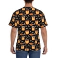 thumbnail image 3 of Vsdgher Bee and Honey Print Men's Dry Fit Mesh Athletic Shirts Moisture Wicking Tennis T-Shirt Tops, 3 of 9