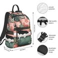 thumbnail image 2 of Disketp Black Cat Pink Bathroom Mochila Ligera e Impermeable, Mochila de Día Resistente para Viajes, Senderismo y Uso Diario para Hombre y Mujer, 2 of 7