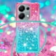 thumbnail image 4 of Funda para Xiaomi POCO M6 Pro 4G Brillantina Líquida Divertida Reluciente y con Cristales en Movimiento Cuerpo Cruzado con Cordón Ajustable, 4 of 5