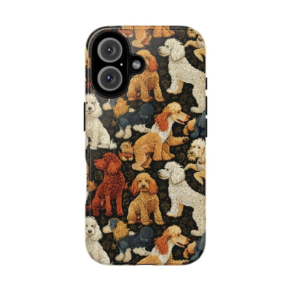 Poodles Dog Pattern Cute iPhone Case for iPhone 11 12 13 14 15 16 17 Pro Max