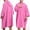 Pink, variant on Hooded Towel Robe for Mens, Zipper Beach Cover Up, Swim Changing Robe for Mens Bath Towelling Poncho Hoodie