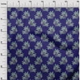 thumbnail image 2 of oneOone Viscose Chiffon Fabric Leaves & Floral Block Print Sewing Fabric BTY 42 Inch Wide, 2 of 4