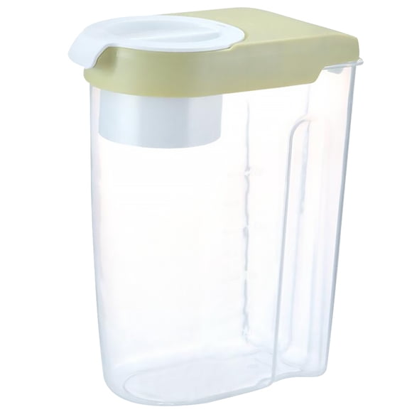 Tanque de almacenamiento de granos de 2,5 L con báscula, recipiente de plástico sellado, contenedor para clasificación de alimentos con tapa y báscula (verde)