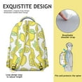 thumbnail image 5 of Sac à Dos pour Étudiants à Citrons Floraux, Mignon Sac d'École Jaune avec Motif Rétro Vintage, Durable et Confortable, 5 of 5