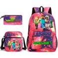 thumbnail image 4 of hot selling  hard work afraid backpack shoulder bag pencil case three-piece schoolbag children backpack cartoon, 4 of 7