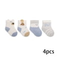 thumbnail image 2 of LYMAYTER 0-8Y ‌‌Baby Girl Boy Unisex Socks Eyelet Mesh Summer Thin Toddler Infant Breathable 4 Pack, 2 of 8