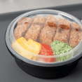 thumbnail image 5 of Karat Injection Black Moldable Tamper Food Container with Clear Lid, 5 of 7