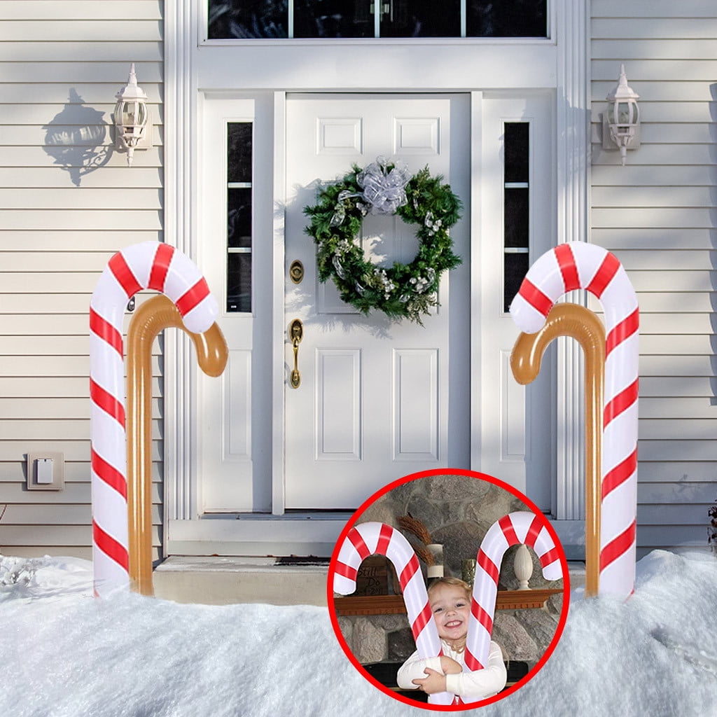 Inflatable Candy Cane Forest Santa Christmas Yard Decoration Holiday Outdoor for sale online 