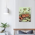 thumbnail image 3 of COMIO  Retro Frog Travel Poster Vintage Frog Mushroom Canvas Wall Art Cute Animal Froggy Prints Painting Positive Quote Affirmation Print Cottagecore Wall Decor for Bedroom, 3 of 4