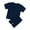Navy, variant on Ruyang Kids Girls Cotton 2 Piece Set Short Sleeve T-Shirts and Elastic Waist Shorts Solid Athletic Outfits Cute Loungewear Set