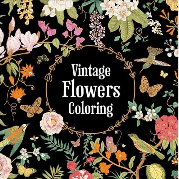 Pre-Owned Vintage Flowers Coloring (Keepsake Coloring Books) (Paperback) 1639385525 9781639385522