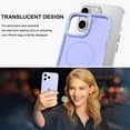 thumbnail image 5 of DUDUE Magnetic iPhone 14 Pro Case, Compatible with Magsafe 6.1", Translucent Matte Slim Shockproof Case for iPhone 14 Pro, Purple, 5 of 7