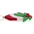 thumbnail image 6 of Kurt Adler A1948 Cannabis Leaf with Santa Hat for Personalization Hanging Ornament, 6 of 7