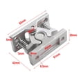 thumbnail image 4 of Hasp Lock Release Clamp With Spring Loaded Double Rollers Catch Drawers Easy Lock Roller Catch Stainless Steel Doors Drawers, 4 of 7