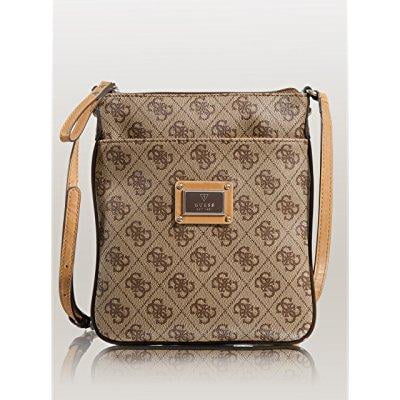 Guess Women S Scandal Mini Crossbody Brown Bag
