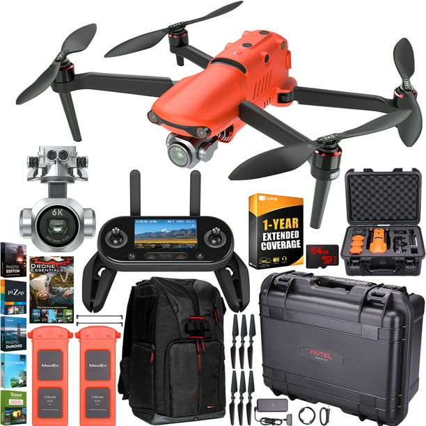 korrekt Ulempe etage Autel Robotics EVO 2 Pro Drone Folding Quadcopter Rugged Combo 6K HDR Video  and Mapping EVO II Pro Extended Warranty Expedition Bundle with Custom Hard  Case + Remote Control + Backpack +
