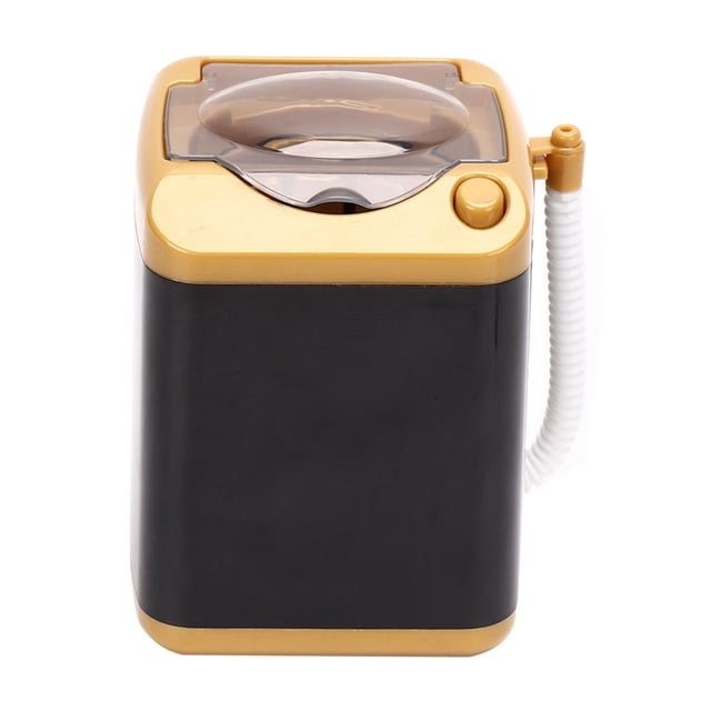 Mini lavadora eléctrica, herramienta cosmética, máquina de limpieza, juguete de regalo para niños (dorado)