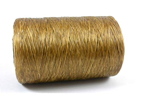 Kulay Artificial Deer Sinew Natural Waxed Flat Poly Thread for Beading Craft and Sewing - 9 Color Variations (1 Spool, 5-Ply, 8 Oz, 300 Yards or 900 Feet)