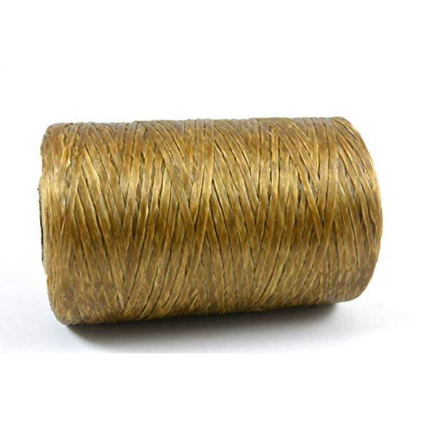 Kulay Artificial Deer Sinew Natural Waxed Flat Poly Thread for Beading