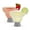 Grey, variant on Host FREEZE Margarita Glasses, Cocktail Drinking Glasses 12oz Set of 2 Gray
