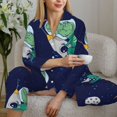 thumbnail image 6 of Naloa Astronaut Dinosaur and Space Pajamas for Women Set, Womens Pajama Sets, Lounge Sets for Women, 2pjs for Women-X-Large, 6 of 7
