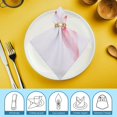 thumbnail image 6 of Nawy Bunny Rabbit Cloth Napkin Reusable for Farmhouse Party Dining Table Decor 2 PCS, 6 of 7