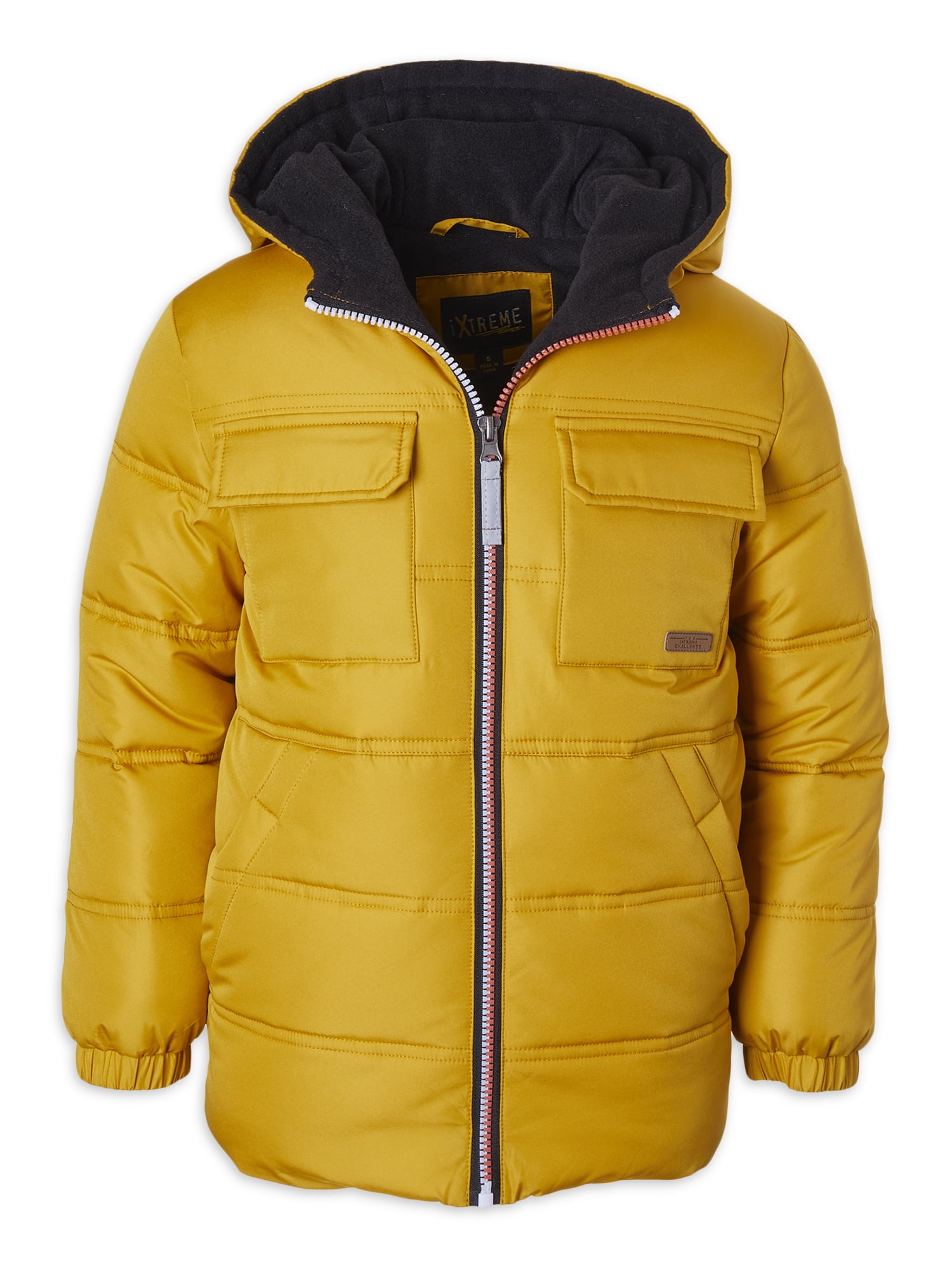 IXtreme Boys' Solid Puffer Winter Jacket, Sizes 4-18