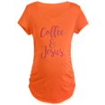 thumbnail image 1 of CafePress - Coffee And Jesus - Maternity Dark T-Shirt, 1 of 1