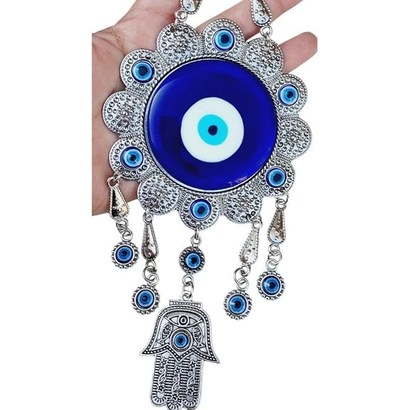 Turkish Evil Eye Hanging Protector Nazar Battu for Home Entrance Door Decoration, Living Room Decor, Big Size