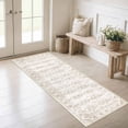 thumbnail image 4 of Washable Kitchen Runner Rug 60" x 22", Non-Slip Soft Low Profile Kitchen Rug, Farmhouse Distressed Floral Oriental Rug for Kitchen, Hallway & Laundry Room, 4 of 6