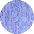 thumbnail image 1 of Ahgly Company Indoor Round Abstract Blue Modern Area Rugs, 5' Round, 1 of 4