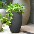 thumbnail image 4 of Ecobo 23.6 inches Eco-Friendly Round Pot Planter Ravina Indoor/Outdoor use, Durable, Versatile & Lightweight, Designed by Brazilian Artisans, Contemporary All-Weather Design –Black, 4 of 4